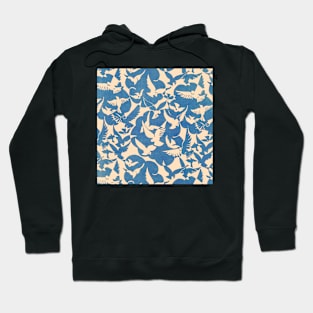 Birds in White and Blue Hoodie